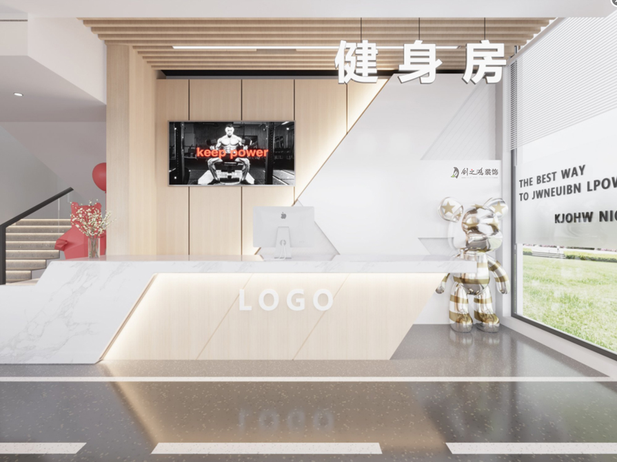 esball装饰前台装修效果图