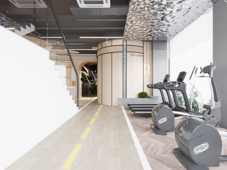 esball装饰有氧区装修效果图