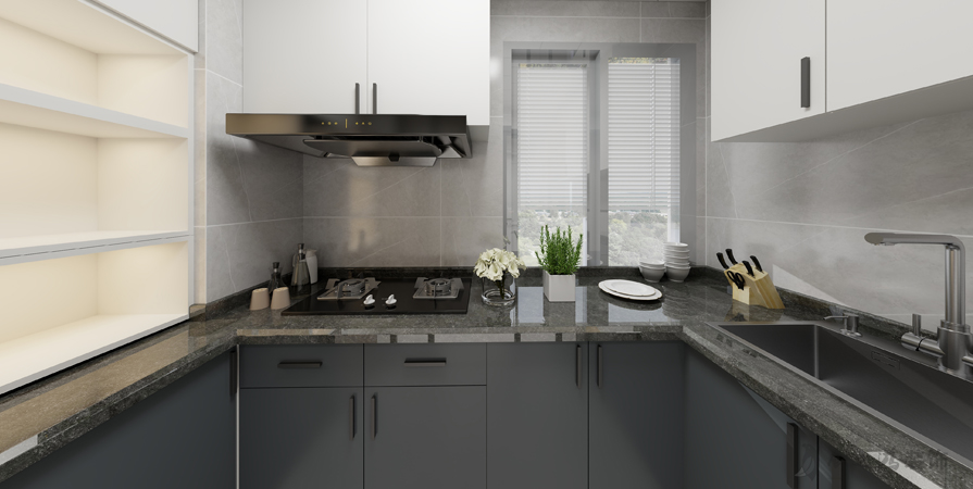 万欣城68㎡两居室现代简约风格装修案例