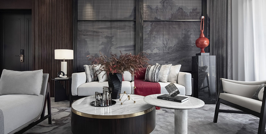 西派国印130㎡新中式风格三居室装修案例