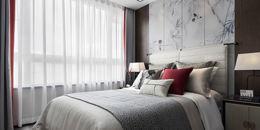 西派国印130㎡新中式风格三居室装修案例