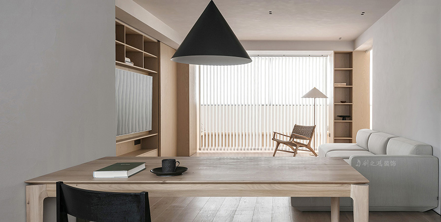 未来城113㎡原木风格三居室装修案例