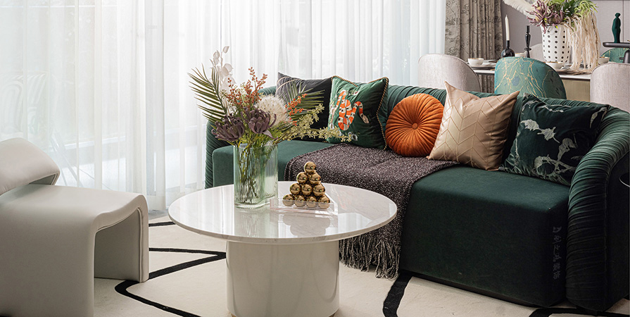 未来城127㎡轻奢风格三居室装修案例