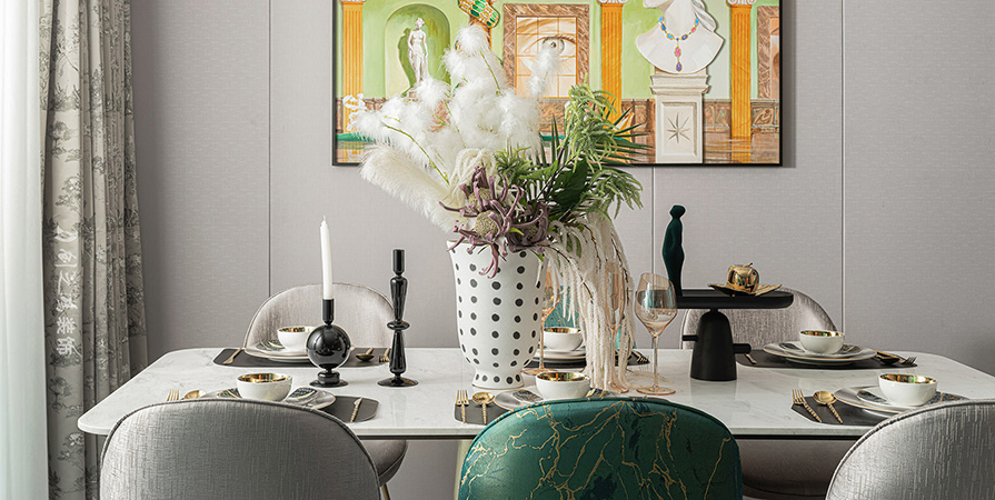 未来城127㎡轻奢风格三居室装修案例