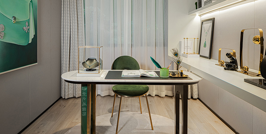 未来城127㎡轻奢风格三居室装修案例