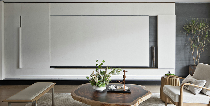 想云湾109㎡新中式风格三居室装修案例