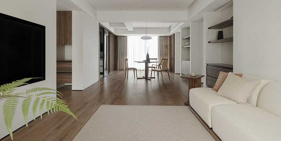 大河宸章142㎡北欧风格三居室装修案例