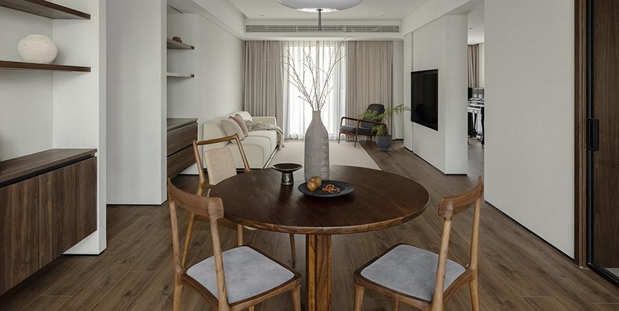 大河宸章142㎡北欧风格三居室装修案例