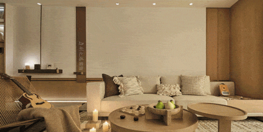 金地·青云玖璋143㎡原木风格三居室装修案例