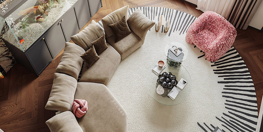 静海秋实园300㎡法式风格别墅装修案例