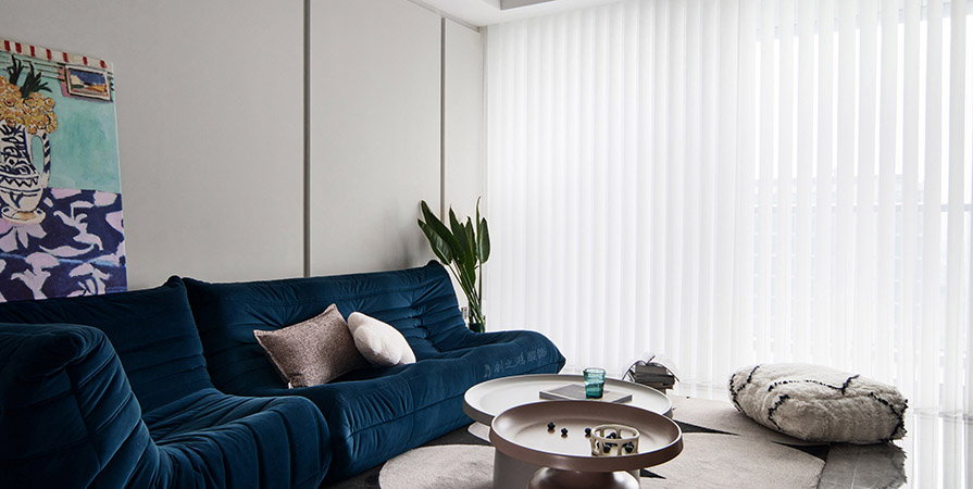 金地万悦城95㎡现代风格三居室装修案例