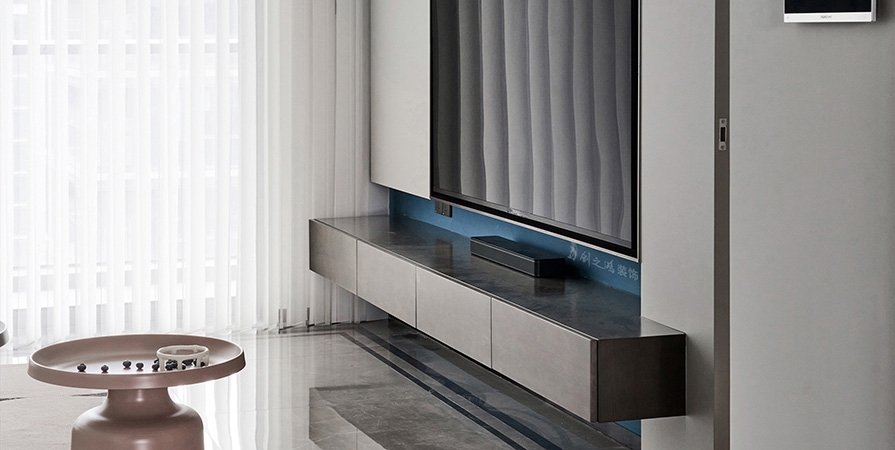 金地万悦城95㎡现代风格三居室装修案例