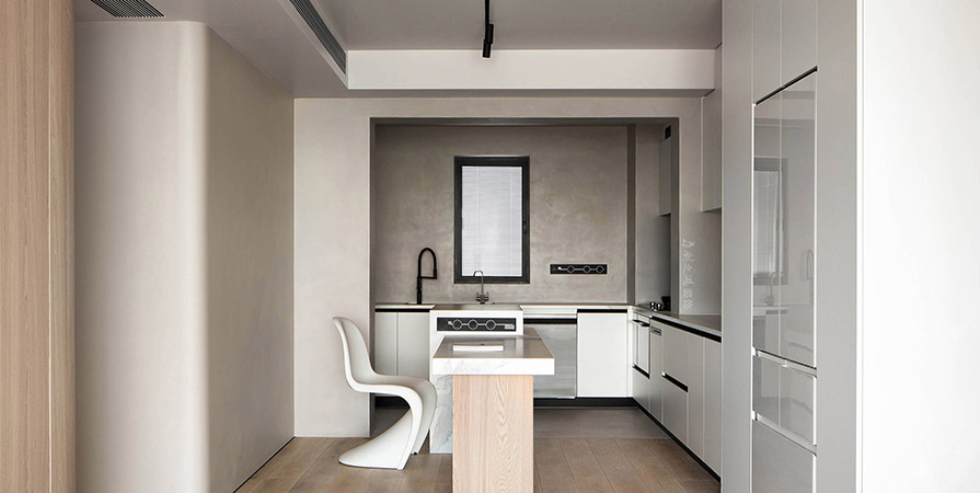 金地·兿華里94㎡极简风格三居室装修案例