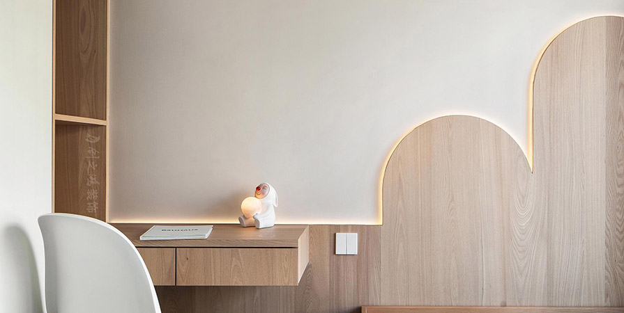 金地·兿華里94㎡极简风格三居室装修案例