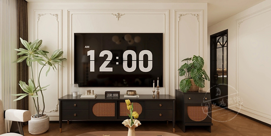 桂语映月100㎡法式风格三居室原创案例