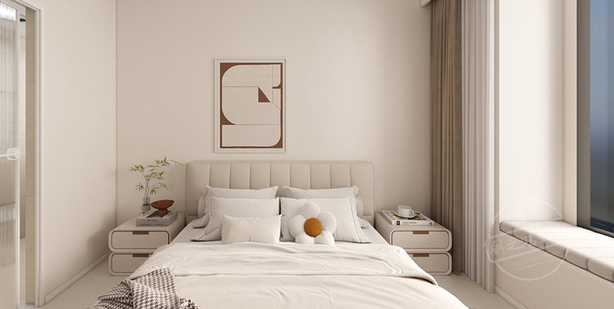 爱情缤纷里140㎡奶油原木风格四居室原创案例