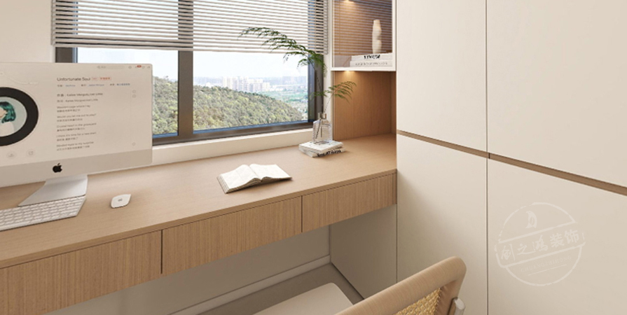 爱情缤纷里140㎡奶油原木风格四居室原创案例