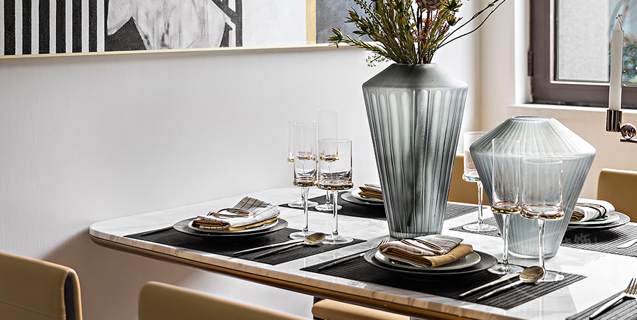 金地·青云玖璋128㎡混搭风格三居室装修案例