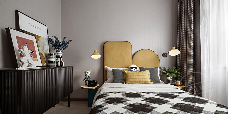 金地·青云玖璋128㎡混搭风格三居室装修案例