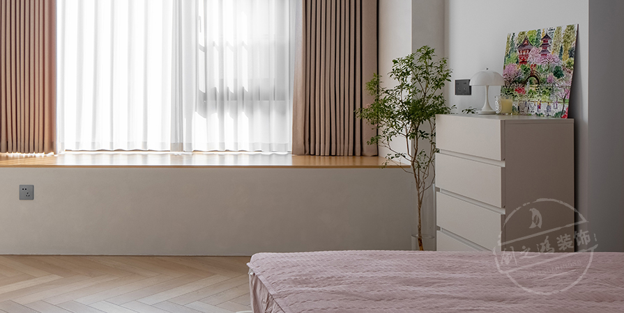 时代之城139㎡原木风格三居室装修案例