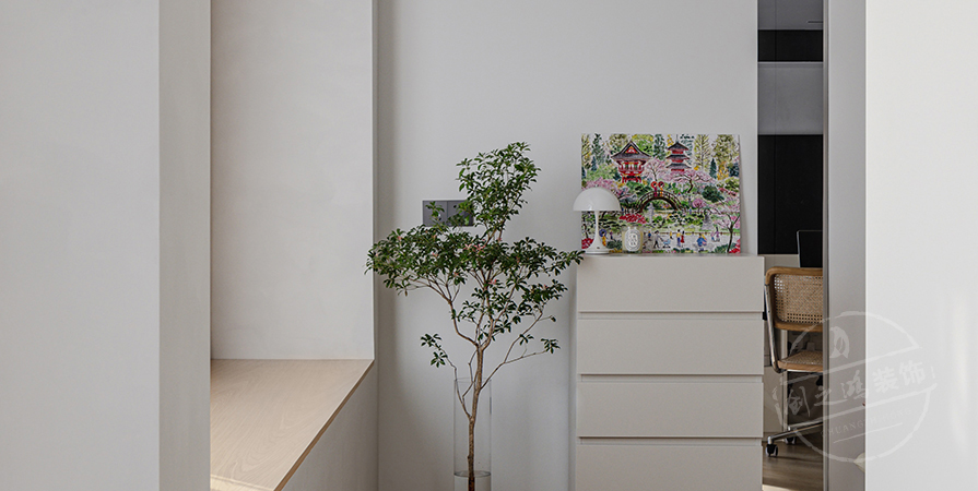 时代之城139㎡原木风格三居室装修案例