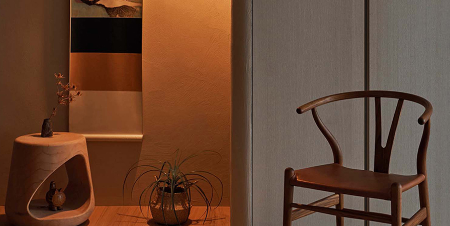 城东春晓88㎡侘寂风格三居室装修案例