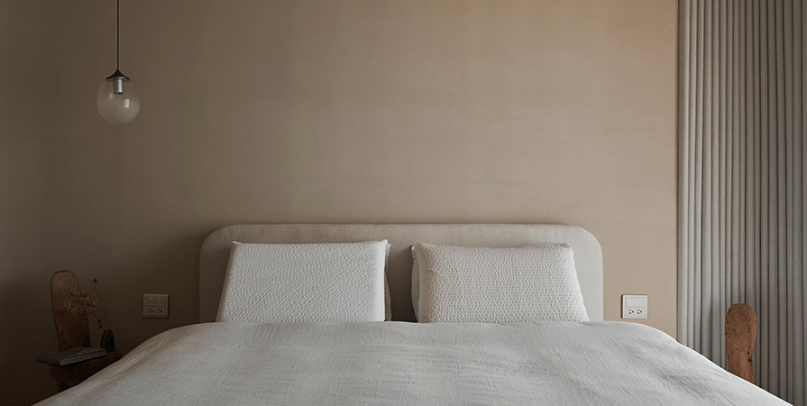 城东春晓88㎡侘寂风格三居室装修案例