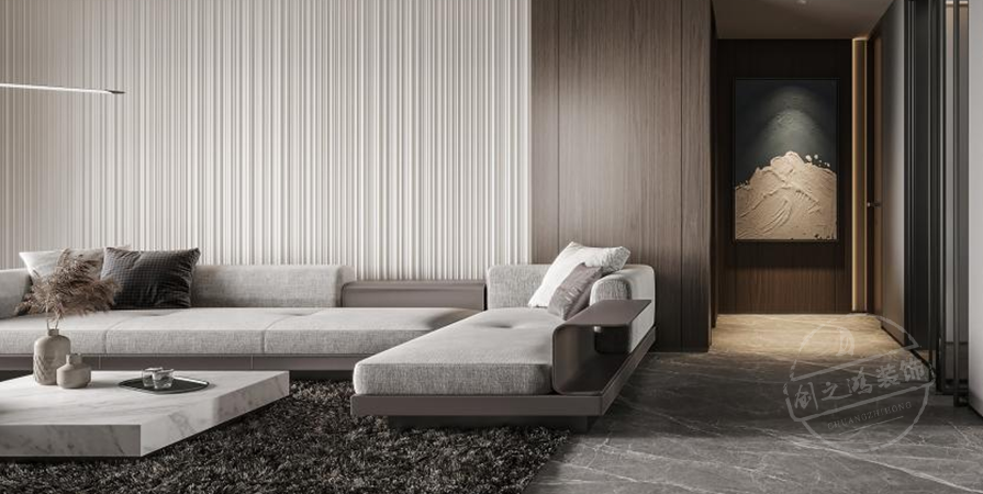 绿城·晓月晴川132㎡现代风格三居室装修案例