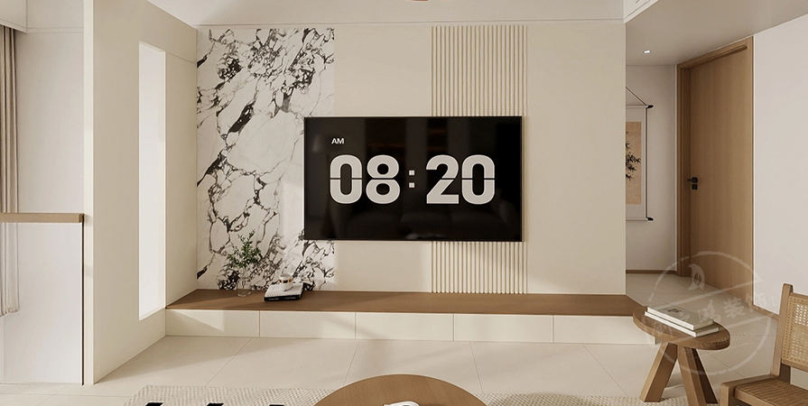 金地·青云玖璋128㎡原木风格三居室原创案例