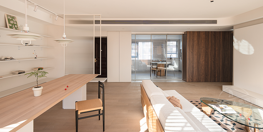 城东春晓116㎡原木风格三居室装修案例