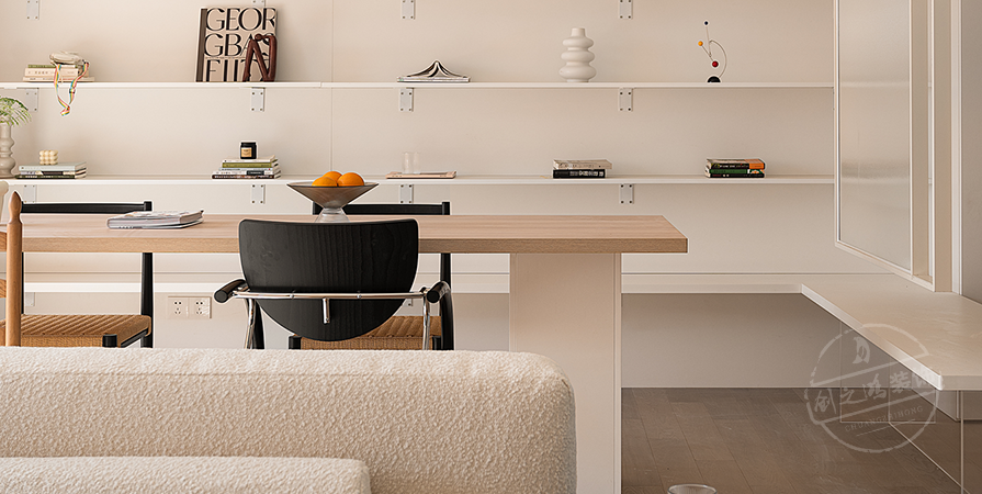 城东春晓116㎡原木风格三居室装修案例