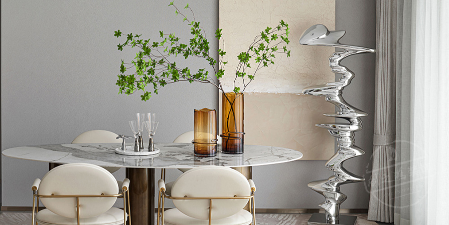 创意之城139㎡北欧风格三居室装修案例