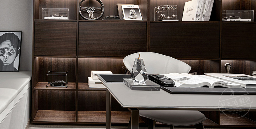 中海峰境南开143㎡轻奢风格三居室装修案例