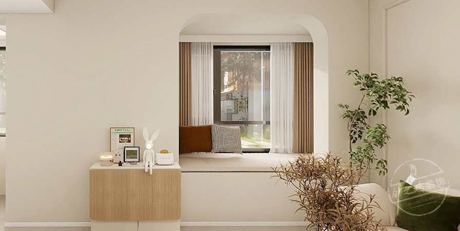 天房美域华庭98㎡奶油风格复式原创案例