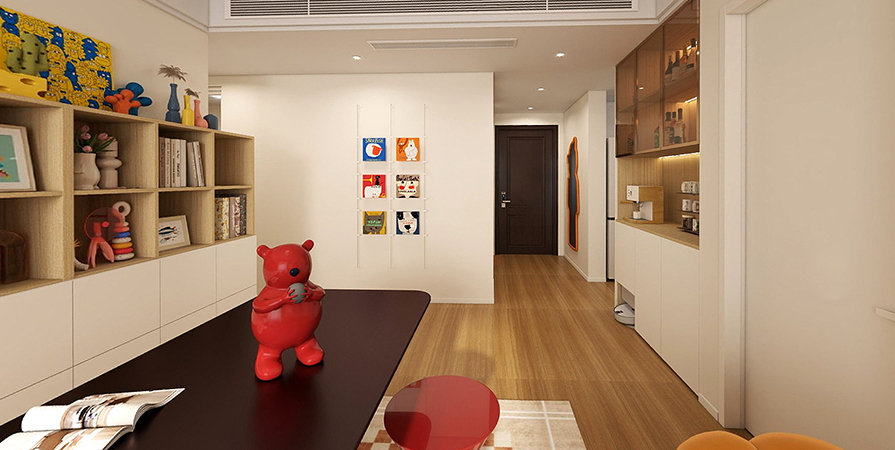 天保上城观景107㎡混搭风格三居室原创案例