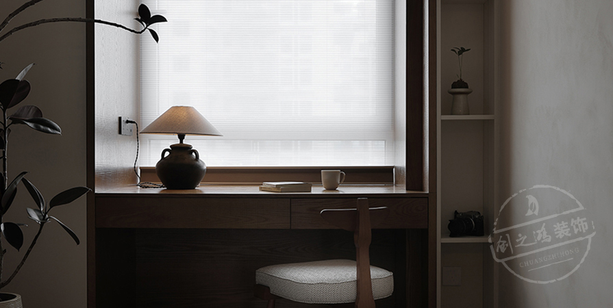 中海·左岸源境105㎡极简风格三居室装修案例