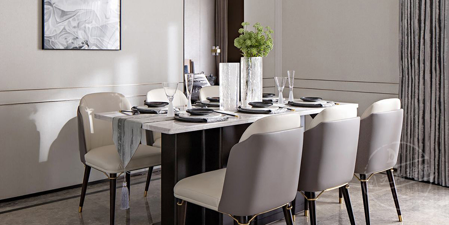 城东春晓110㎡轻奢风格三居室装修案例