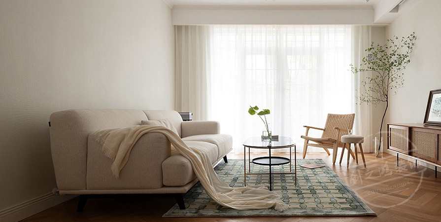 时代之城·清溪118㎡奶油风格三居室装修案例