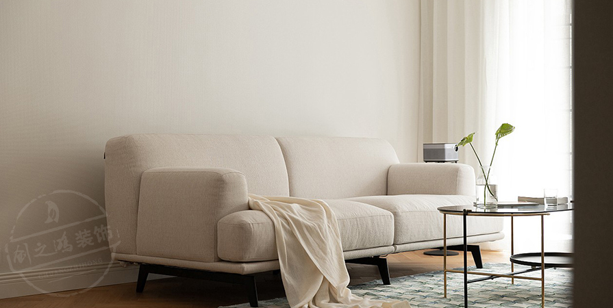 时代之城·清溪118㎡奶油风格三居室装修案例