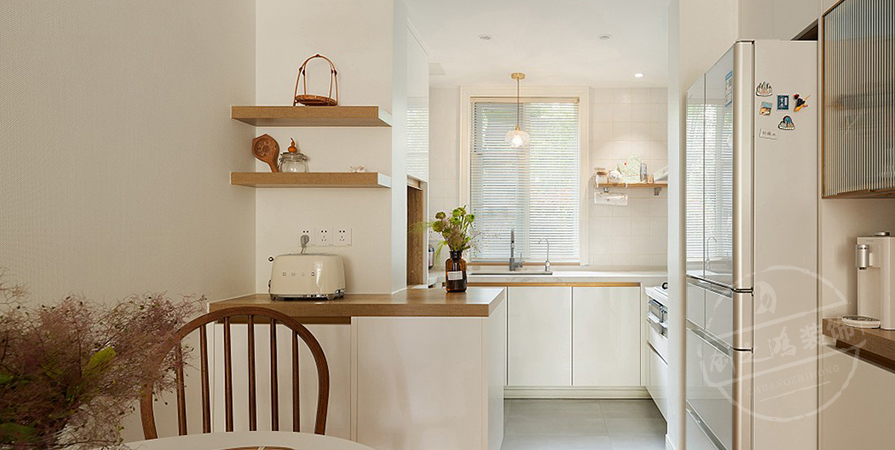 时代之城·清溪118㎡奶油风格三居室装修案例