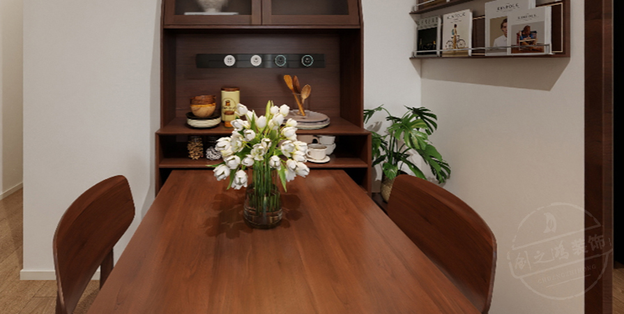 天兴园58㎡中古风格小户型原创案例