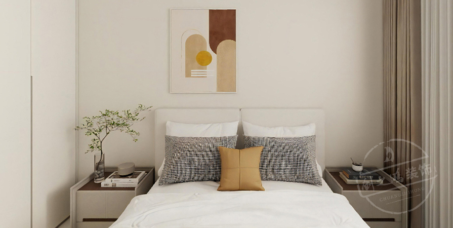 河海花园107㎡现代风格两居室原创案例