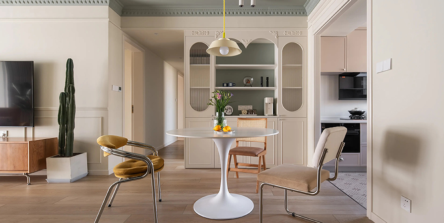 中车·中环学府110㎡法式风格三居室装修案例