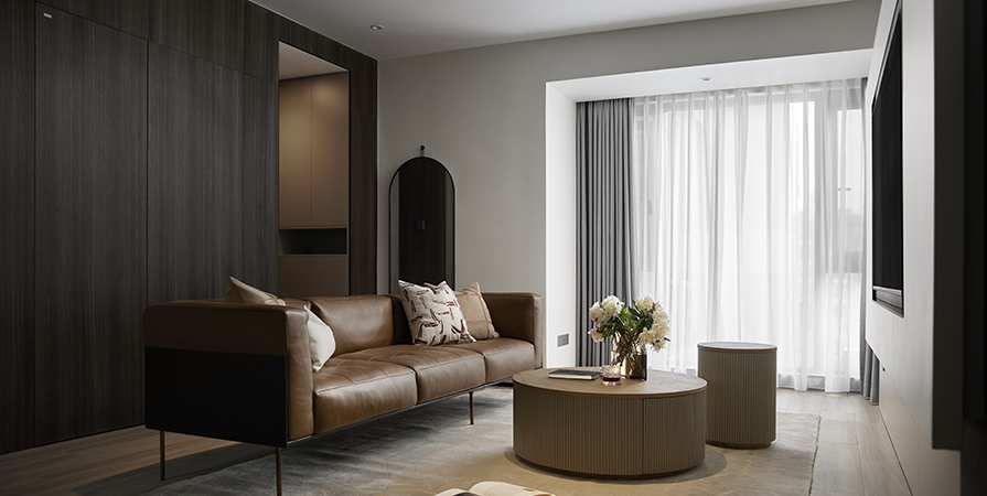 桂语映月100㎡现代简约三居室装修案例