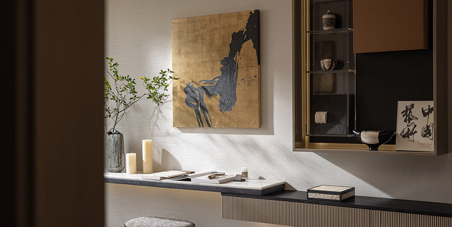 绿城·桂月云翠126㎡新中式风三居室装修案例