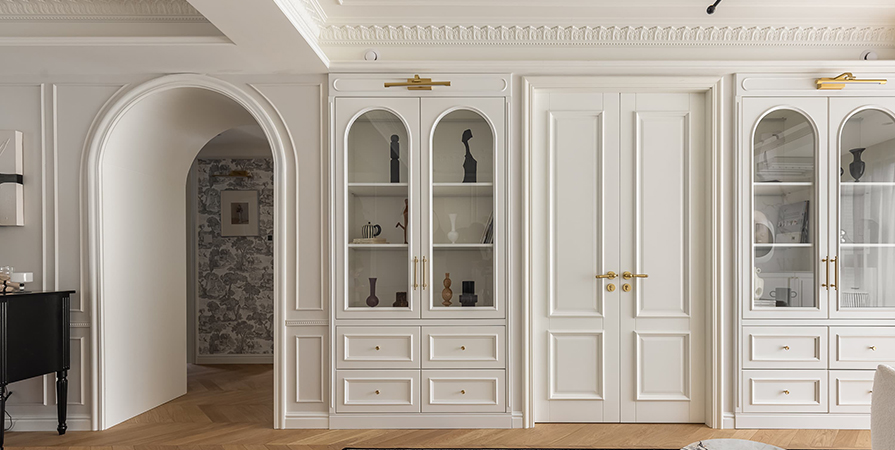 绿城·桂月雲翠106㎡法式风格三居室装修案例