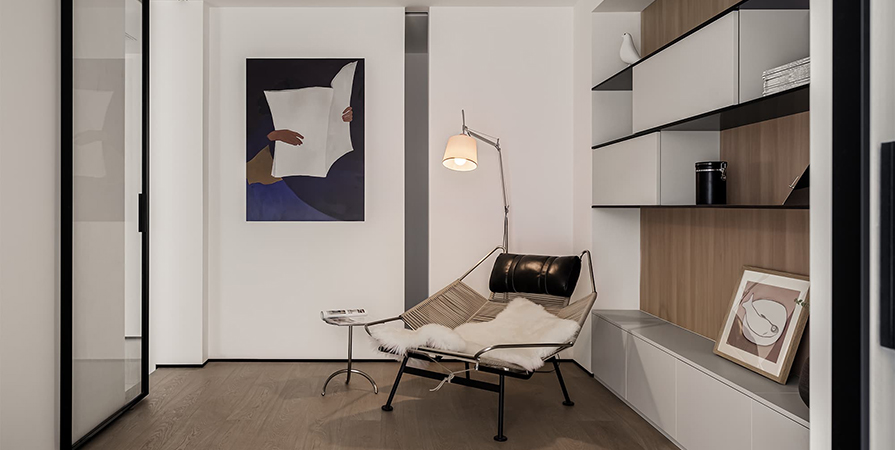 绿城·桂月雲翠89㎡简约风格三居室装修案例