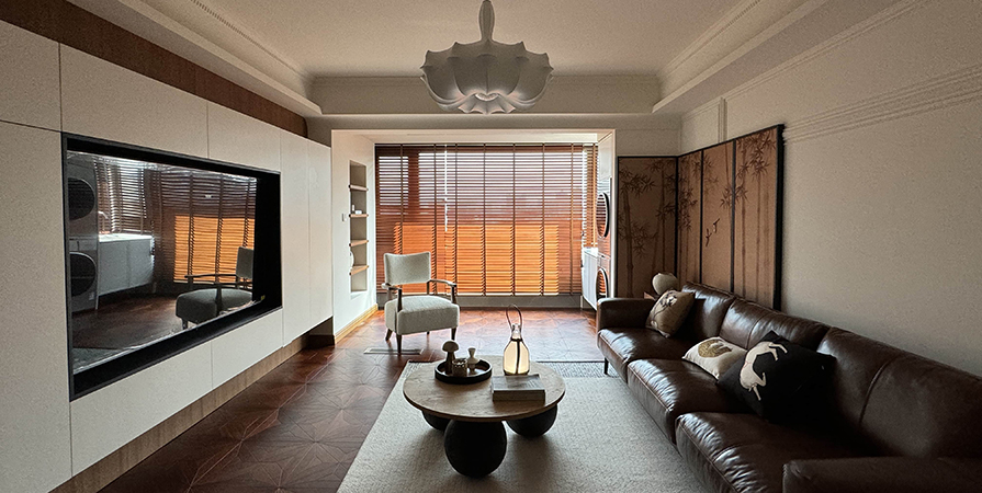 新城·长风雅著115㎡中古风格三居室装修案例