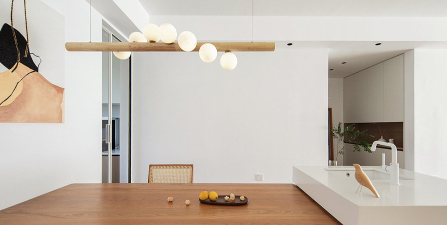 中储城邦140㎡原木风格三居室装修案例