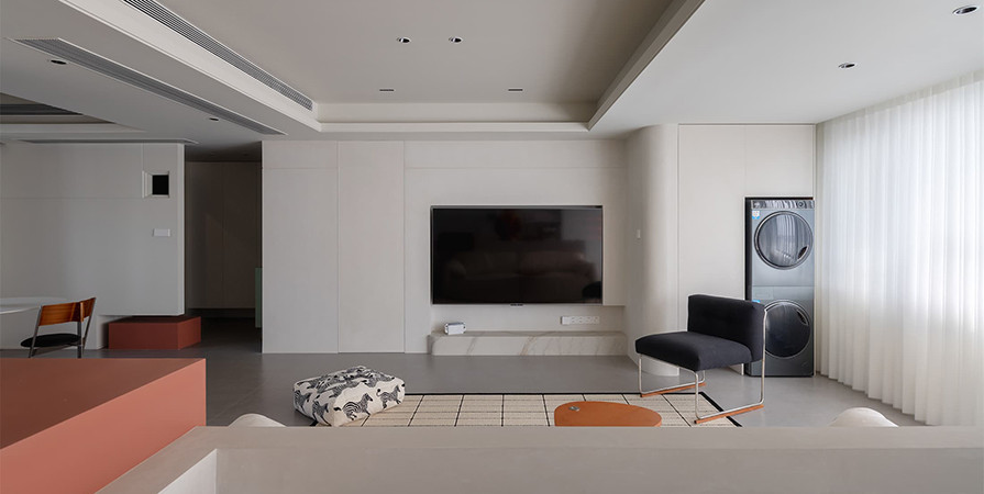 中建理想城143㎡简约风格三居室装修案例